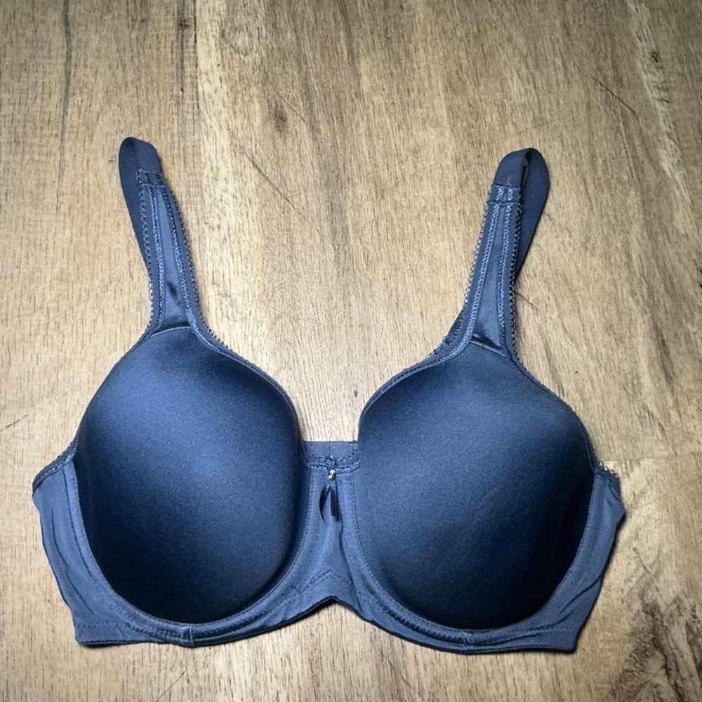 Navy Blue Push-Up Underwire Bra Seamless Molded Cup‎ LNWOT